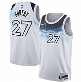 Men's Minnesota Timberwolves #27 Rudy Gobert White 2024-25 City Edition Stitched Jersey Dzhi,baseball caps,new era cap wholesale,wholesale hats